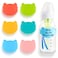 Aelop Silicone Baby Bottle Labels for Daycare Write and Reusable Waterproof Daycare Label for Baby Bottle Pack of 6