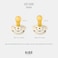 Bibs BIBS Pacifiers Boheme Collection BPAFree Round Nipple Nautral Rubber Latex Made in Denmark Set of 2 SageCloud Color Premium Soothers Size 618 Months