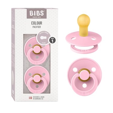 Bibs BIBS Pacifiers Colour Collection Natural Rubber Baby Pacifier Set of 2 BPAFree Soothers Made in Denmark 0 Months Pack of 2 Baby Pink