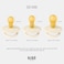 Bibs BIBS Pacifiers Colour Collection Natural Rubber Baby Pacifier Set of 2 BPAFree Soothers Made in Denmark 18 Months Pack of 2 Cloud