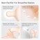 garkoko Garkoko Baby Pacifiers 06 Months Breast Like Shape Pacifiers BPAFree OnePiece Silicone Newborn Pacifier for Breastfed Babies 2pcs for Best Value