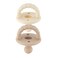 Itzy Ritzy Silicone Orthodontic Pacifiers Itzy Soother Pacifiers with Collapsible Handle Two Air Holes for Added Safety Baby Pacifier For Ages 0 6 Months Buttercream Toast