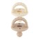 Itzy Ritzy Silicone Orthodontic Pacifiers Itzy Soother Pacifiers with Collapsible Handle Two Air Holes for Added Safety Baby Pacifier For Ages 0 6 Months Buttercream Toast