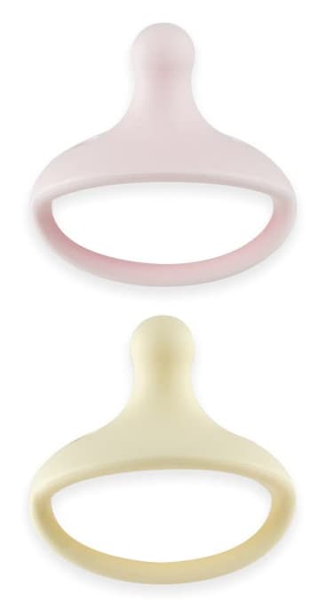 KH Kids Kids Heroes OnePiece Silicone Pacifiers for Babies 336 Months BPAFree 2 Pack Pink and Vanilla