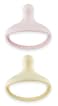 KH Kids Kids Heroes OnePiece Silicone Pacifiers for Babies 336 Months BPAFree 2 Pack Pink and Vanilla