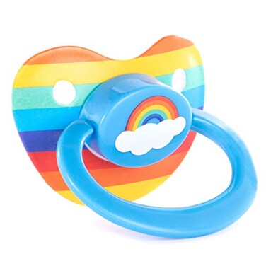 Littletude Pacifier Rainbow Silicone Large Handle Big Shield