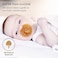 Natursutten 2Pack Natural Rubber Pacifiers Safe Soft BPAFree Pacifier for Breastfeeding Babies Made in Italy Butterfly Shield Round Nipple1218 Months
