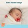RAZBABY RaZbaby Chompy Silicone Pacifier Holder Clip Set 2 Pack Textured Soft Flexible Binky Clips with Universal Fit OnePiece Design BPAFree Durable Lightweight for Babies 0M RedGreen 2 Pack