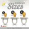 Sweetie SWEETIE Rubber Pacifier Natural Rubber Pacifier Rounded Grey Large 1218 Month