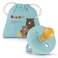 Sweetie SWEETIE Rubber Turquoise Pacifier Natural Rubber Pacifier Rounded 1218 Month Turquoise