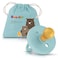 Sweetie SWEETIE Rubber Turquoise Pacifier Natural Rubber Pacifier Rounded 1218 Month Turquoise
