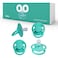 Love Noobs Symmetrical Pacifier by LoveNoobs 4 Pack Pacifiers 06 Months Baby Starter Kit Newborn Silicone Dummy Orthodontic Teething Soothers Newborn Gift