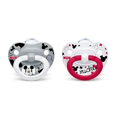 NUK Disney Mickey Mouse Orthodontic Pacifiers 06 Months 2Pack