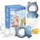 Jochebed Baby Fruit Food Feeder Pacifier Fresh Teething Pacifiers Infant Fruit Teething Teether Toy for 324 Months 6 Pcs Silicone Pouches for Toddlers Kids Babies Piggy Handle 2Pack Blue Gray