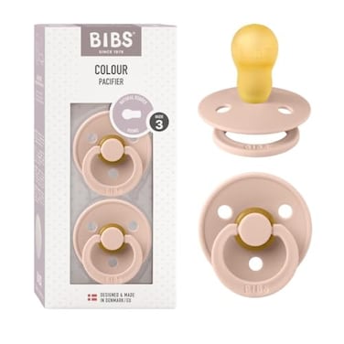 Bibs BIBS Pacifiers Colour Collection Natural Rubber Baby Pacifier Set of 2 BPAFree Soothers Made in Denmark 18 Months Pack of 2 Blush
