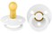 Bibs BIBS Pacifiers Colour Collection Natural Rubber Baby Pacifier Set of 2 BPAFree Soothers Made in Denmark 6 Months Pack of 2 White