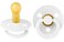 Bibs BIBS Pacifiers Colour Collection Natural Rubber Baby Pacifier Set of 2 BPAFree Soothers Made in Denmark 6 Months Pack of 2 White