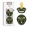 Bibs BIBS Pacifiers Colour Collection Natural Rubber Baby Pacifier Round Nipple Set of 2 BPAFree Soothers Made in Denmark 6 Months Pack of 2 Hunter Green