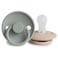 mushie Frigg Rope SilkySoft Silicone Baby Pacifier Made in Denmark BPAFree SageCroissant 06 Months
