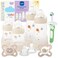MAM Welcome Home Baby Gift Set Easy Start AntiColic Bottles 2X 5oz 2X 9oz 2 Pacifiers 06 Months Extra Nipples Training Toothbrush SelfSterilizing Complete Baby Feeding Set