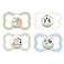 MAM Air Pacifier for Babies 16 Months Extra Air Flow for Sensitive Skin Glows in The Dark Developed with Medical Experts BPAFree Skin Soft Silicone 4 Count Made in Europe