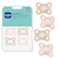 MAM Comfort Baby Pacifiers 312 Months Babies Lightweight OnePiece Full Silicone Binky BPAFree Nipple Easy to Clean Pacifier Best for Breastfed Babies 4 Pack Made in Europe