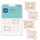 MAM Comfort Baby Pacifiers 312 Months Babies Lightweight OnePiece Full Silicone Binky BPAFree Nipple Easy to Clean Pacifier Best for Breastfed Babies 4 Pack Made in Europe