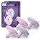 Philips Avent Soothie Baby Pacifiers 100 Silicone Pacifiers for Babies 03 Months Onepiece Design BPAFree Extra Durable Lilac and Pink 4 Pack Model SCF19070