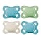MAM Original Matte Baby Pacifiers 06 Months Binky for Newborn Babies BPAFree Skin Soft Silicone Nipple Easy to Clean Developed with Medical Experts 4 Pack Made in Europe