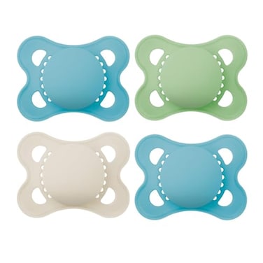 MAM Original Matte Baby Pacifiers 06 Months Binky for Newborn Babies BPAFree Skin Soft Silicone Nipple Easy to Clean Developed with Medical Experts 4 Pack Made in Europe