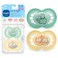 MAM Original Baby Pacifiers 16 Months Binky for Newborn Babies BPAFree Skin Soft Silicone Nipple Glows in The Dark Developed with Medical Experts 2 Pack Sterilizer Case Made in Europe