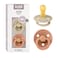 Bibs BIBS Pacifiers Colour Collection Natural Rubber Baby Pacifier Set of 2 BPAFree Soothers Made in Denmark 6 Months Pack of 2 VanillaPeach