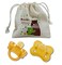 Sweetie Rubber Pacifier Star Shape Rubber Natural Rubber with Symmetrical Nipple 1 Count 612 Medium