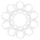 AUEAR 10 Pack Silicone Adapter Rings Holder for Nipple Pacifier Clip Food Grade Transparent Color