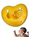 Zo&Atilde;&laquo; b Simply Rubber Pacifiers Shorter Nipple Less Gagging Orthodontic Small Newborn 06 mos HeartShape Shield Natural Rubber Pacifier One Piece Handcrafted in Italy 1Pack