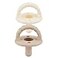 Itzy Ritzy Silicone Pacifiers for Ages 618 Months Itzy Soother Pacifiers Feature Collapsible Handle Two Air Holes for Added Safety Set of 2 in Buttercream Toast