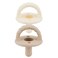 Itzy Ritzy Silicone Pacifiers for Ages 618 Months Itzy Soother Pacifiers Feature Collapsible Handle Two Air Holes for Added Safety Set of 2 in Buttercream Toast