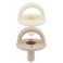 Itzy Ritzy Silicone Pacifiers for Ages 618 Months Itzy Soother Pacifiers Feature Collapsible Handle Two Air Holes for Added Safety Set of 2 in Buttercream Toast