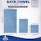DAN RIVER 8 PC Luxury Bath Towels for Bathroom 2 Bath 2 Hand and 4 Wash Cloths 600 GSM 100 Ring Spun Cotton Towel Set Highly Absorbent Gym Hotel and Spa Medium Blue