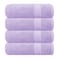 GLAMBURG Premium Cotton 4 Pack Bath Towel Set 100 Pure Cotton 4 Bath Towels 27x54 Ideal for Everyday use Ultra Soft Highly Absorbent Purple