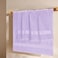 GLAMBURG Premium Cotton 4 Pack Bath Towel Set 100 Pure Cotton 4 Bath Towels 27x54 Ideal for Everyday use Ultra Soft Highly Absorbent Purple