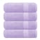 GLAMBURG Premium Cotton 4 Pack Bath Towel Set 100 Pure Cotton 4 Bath Towels 27x54 Ideal for Everyday use Ultra Soft Highly Absorbent Purple