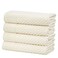 Great Bay Home Bath Towels 100 Cotton 4 Pack 54x27 Bath Towel Set Absorbent Durable QuickDry Towels for Bathroom Ivory