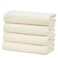 Great Bay Home Bath Towels 100 Cotton 4 Pack 54x27 Bath Towel Set Absorbent Durable QuickDry Towels for Bathroom Ivory
