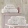 Hawmam Linen Ice Silver 6 Piece Bath Towels Set for Bathroom Original Turkish Cotton Soft Absorbent and Premium 2 Bath Towels 2 Hand Towels 2 Washcloths