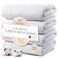 MAURA White Extra Large Turkish Cotton Luxury Bath Towels Set of 4 UltraSoft Thick Plush Towels for Bathroom Pure White