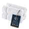 Qute Home 4Piece Washcloths Towels Set 100 Turkish Cotton Premium Quality Towels for Bathroom Quick Dry Soft and Absorbent Turkish Towel Set Includes 4 Wash Cloths White