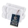 Qute Home 4Piece Washcloths Towels Set 100 Turkish Cotton Premium Quality Towels for Bathroom Quick Dry Soft and Absorbent Turkish Towel Set Includes 4 Wash Cloths White