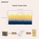 SEMAXE Coastal Ombre Hand Towels for Bathroom 4Pack Cotton Hand Towels with Hanging Loop Soft Absorbent Quick Dry Coastal Bathroom Decor Use Easy Care