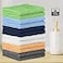 T & Towel and Linen Mart 100 Cotton Wash Cloth Set Flannel Face Cloths Highly Absorbent and Soft Feel Fingertip Towels Multi 12 Pack of 12